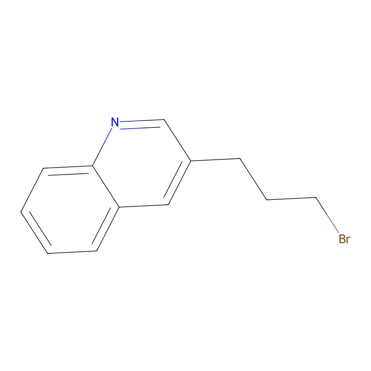 3-(3-Bromopropyl)quinoline molecular structure, CAS 1342400-84-3