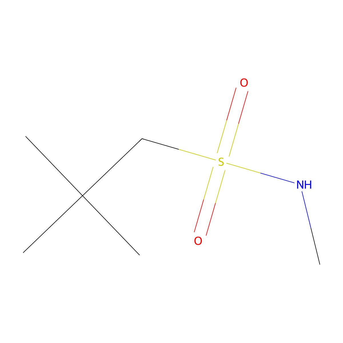 N,2,2-trimethylpropane-1-sulfonamide molecular structure, CAS 1342401-47-1