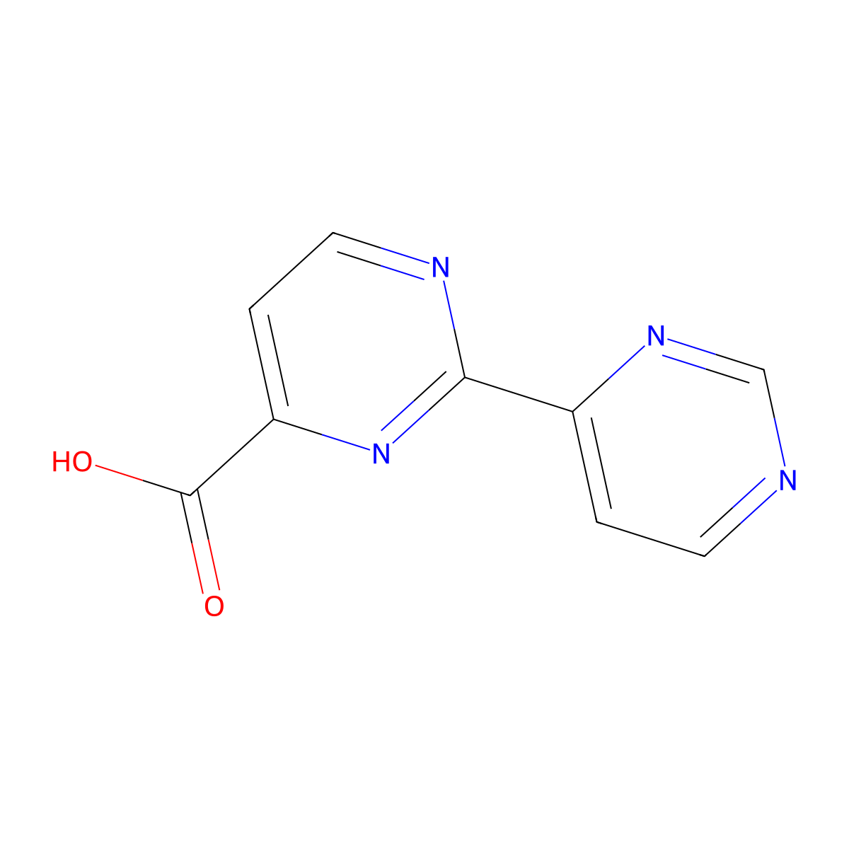 2-(Pyrimidin-4-yl)pyrimidine-4-carboxylic acid molecular structure, CAS 1342411-00-0