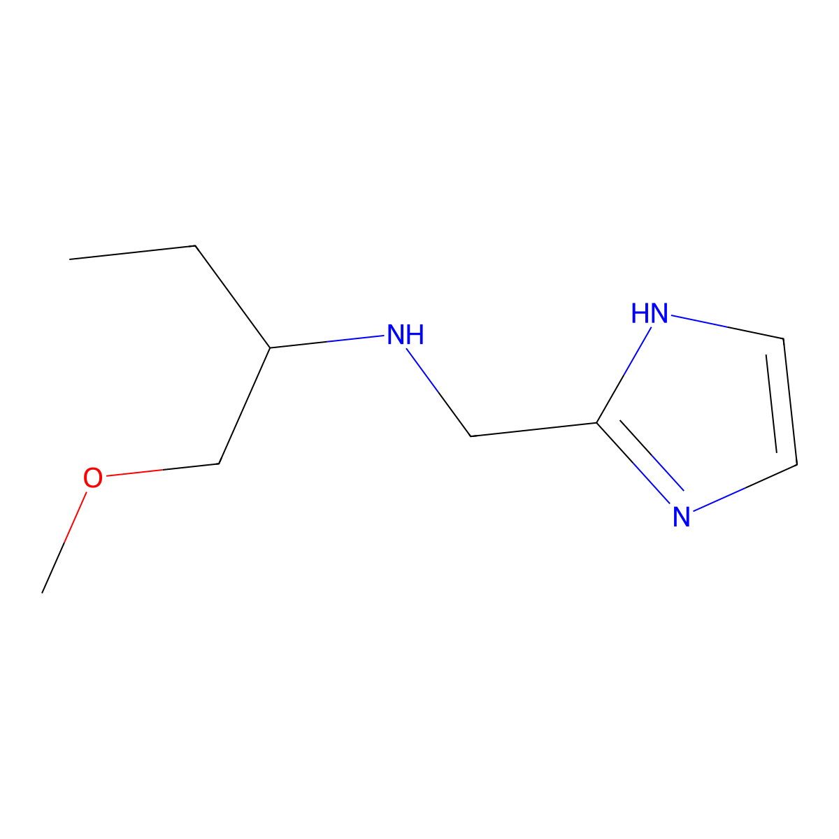 [(1H-imidazol-2-yl)methyl](1-methoxybutan-2-yl)amine molecular structure, CAS 1342413-60-8