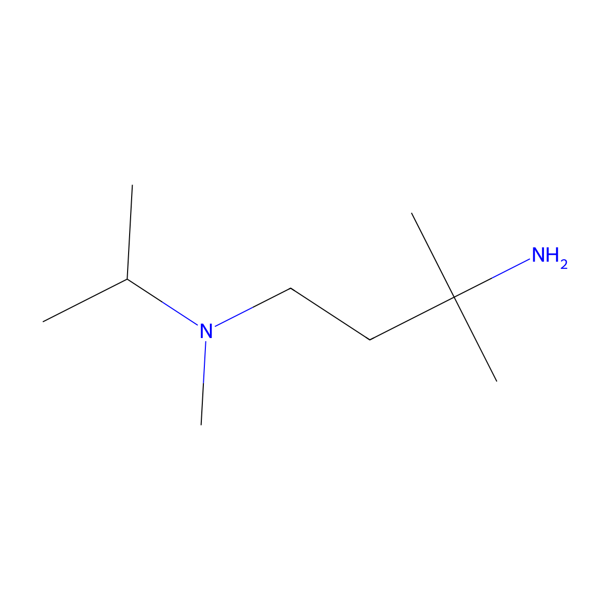 (3-Amino-3-methylbutyl)(methyl)(propan-2-yl)amine molecular structure, CAS 1342416-66-3