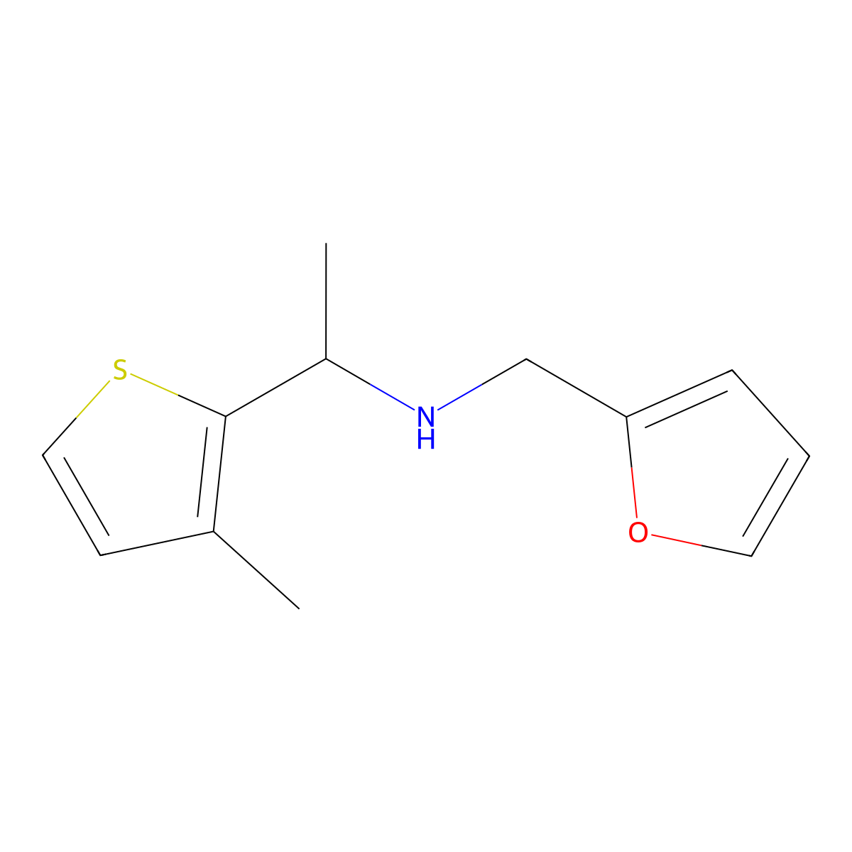 [(Furan-2-yl)methyl][1-(3-methylthiophen-2-yl)ethyl]amine molecular structure, CAS 1342418-43-2
