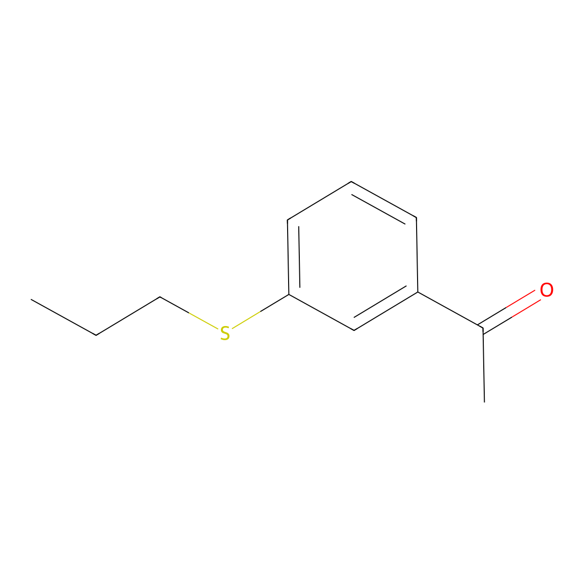 3'-(n-Propylthio)acetophenone molecular structure, CAS 1342433-88-8
