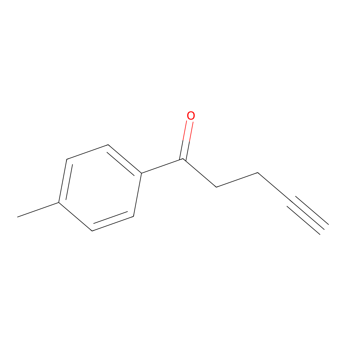 1-(4-Methylphenyl)pent-4-yn-1-one molecular structure, CAS 1342438-41-8