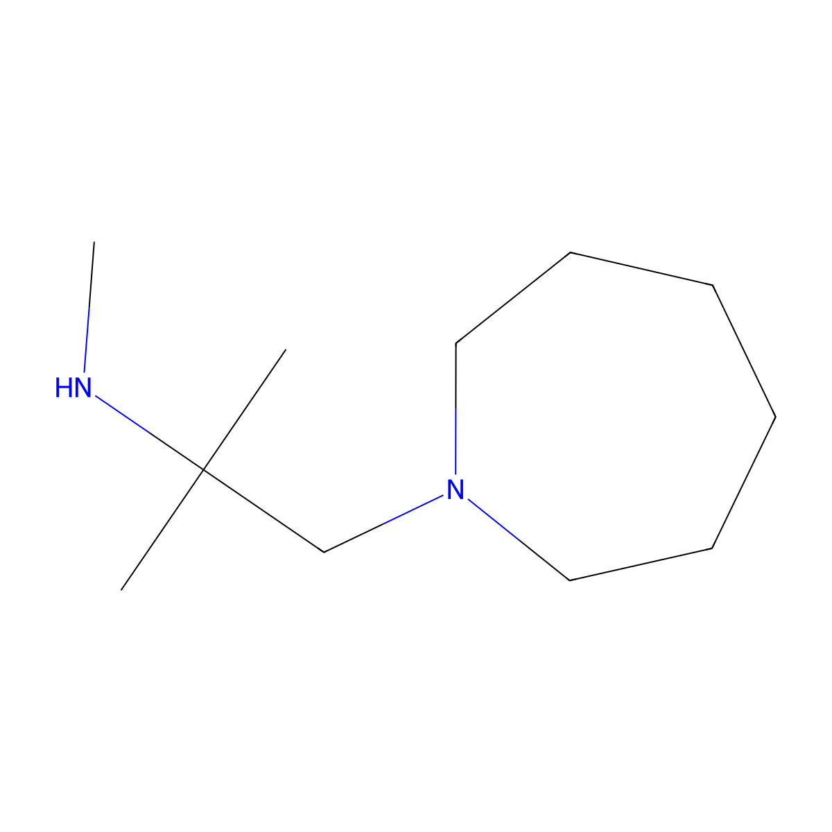 [1-(Azepan-1-yl)-2-methylpropan-2-yl](methyl)amine molecular structure, CAS 1342441-39-7