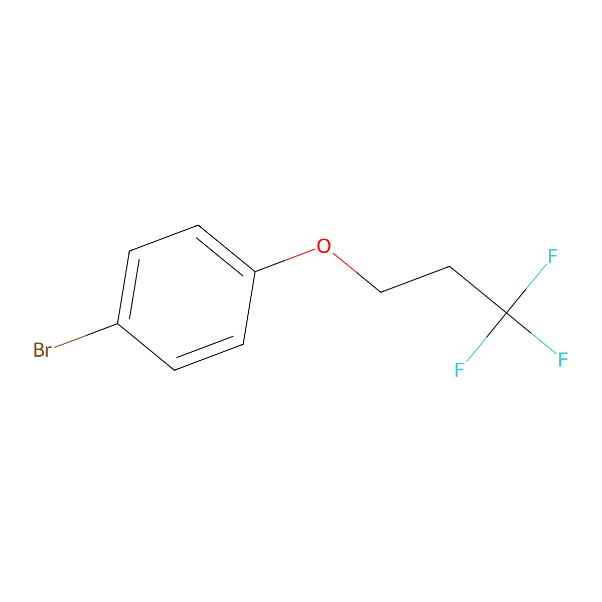 1-Bromo-4-(3,3,3-trifluoropropoxy)benzene molecular structure, CAS 1342446-53-0