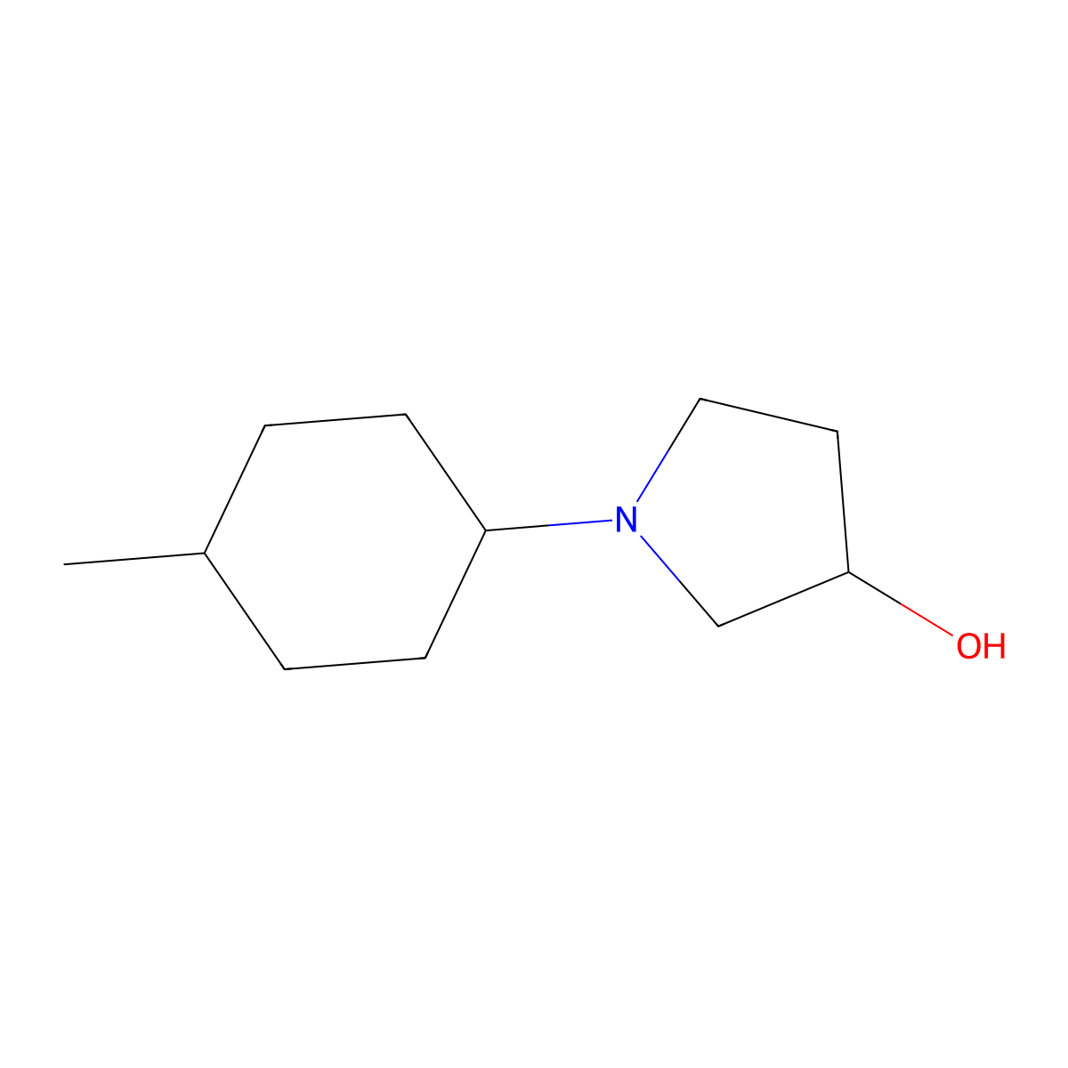 1-(4-Methylcyclohexyl)pyrrolidin-3-ol molecular structure, CAS 1342452-07-6