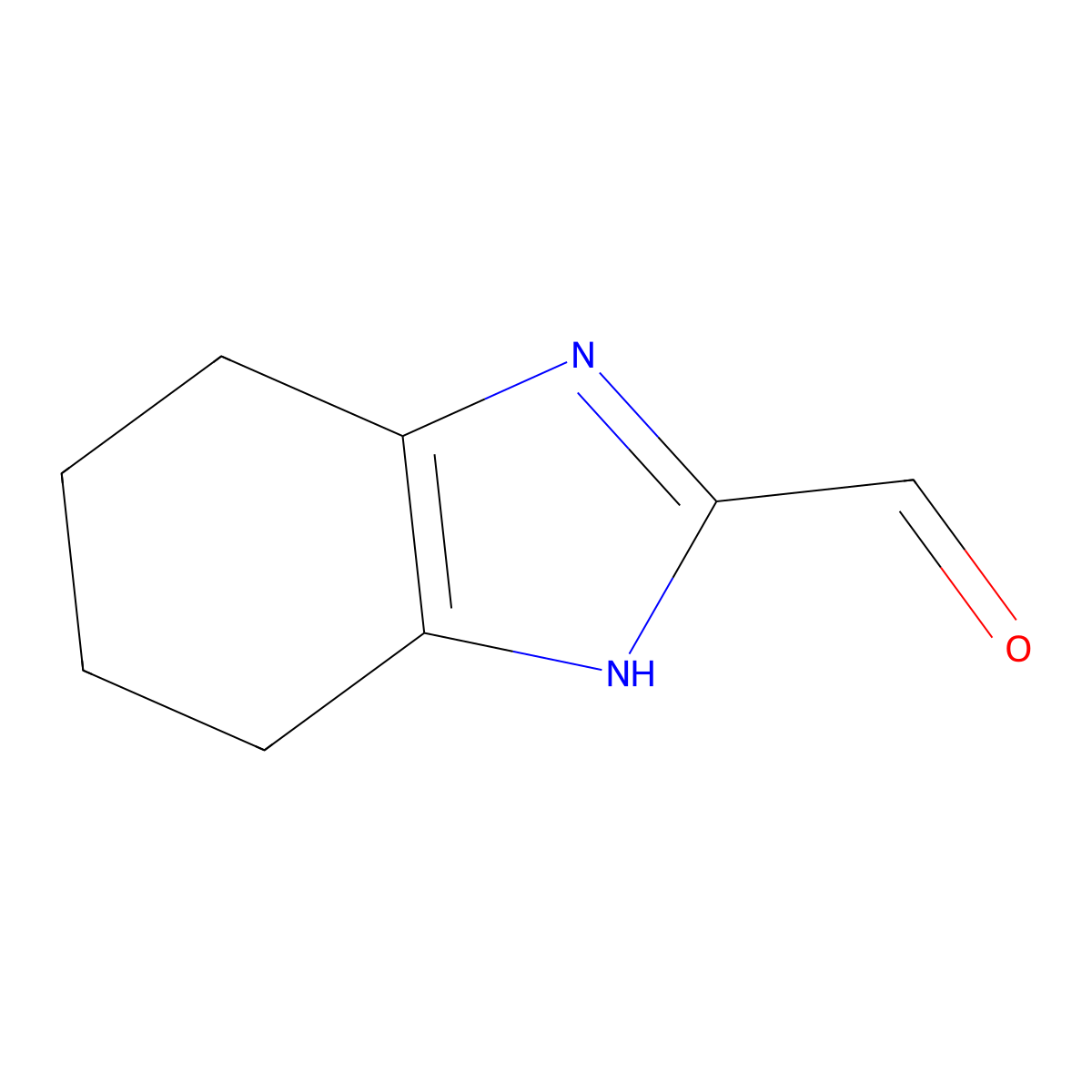 4,5,6,7-Tetrahydrobenzoimidazole-2-carbaldehyde molecular structure, CAS 1342459-07-7