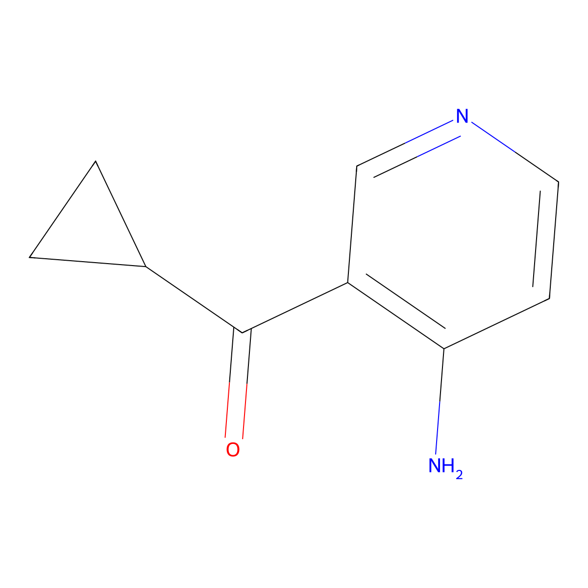 3-Cyclopropanecarbonylpyridin-4-amine molecular structure, CAS 1342465-90-0
