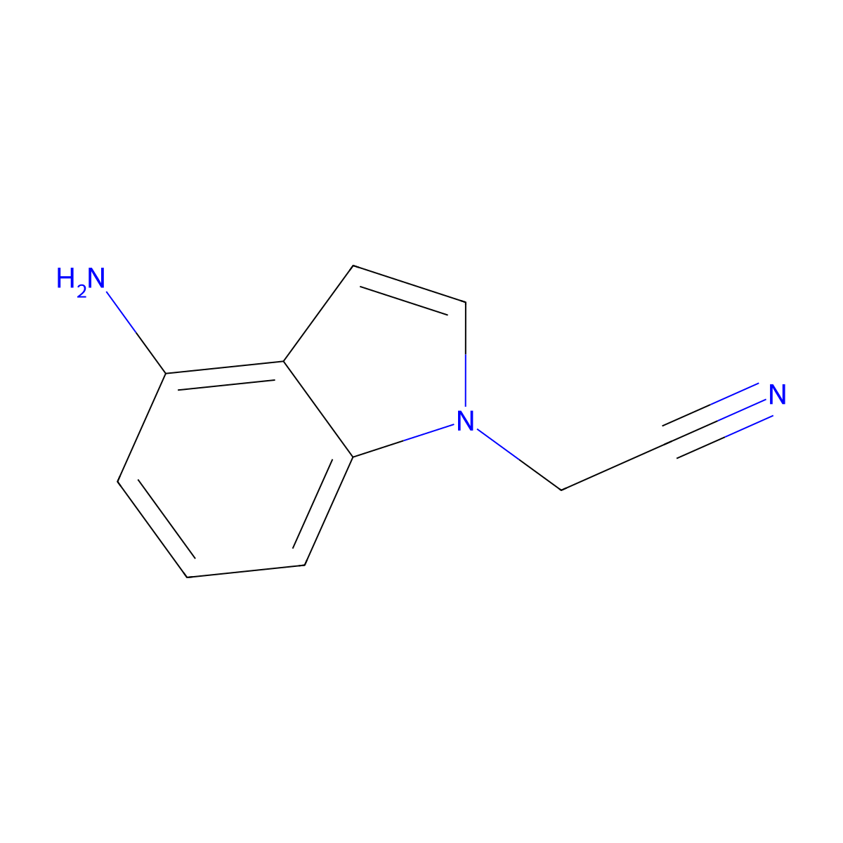 2-(4-Amino-1H-indol-1-YL)acetonitrile molecular structure, CAS 1342472-70-1