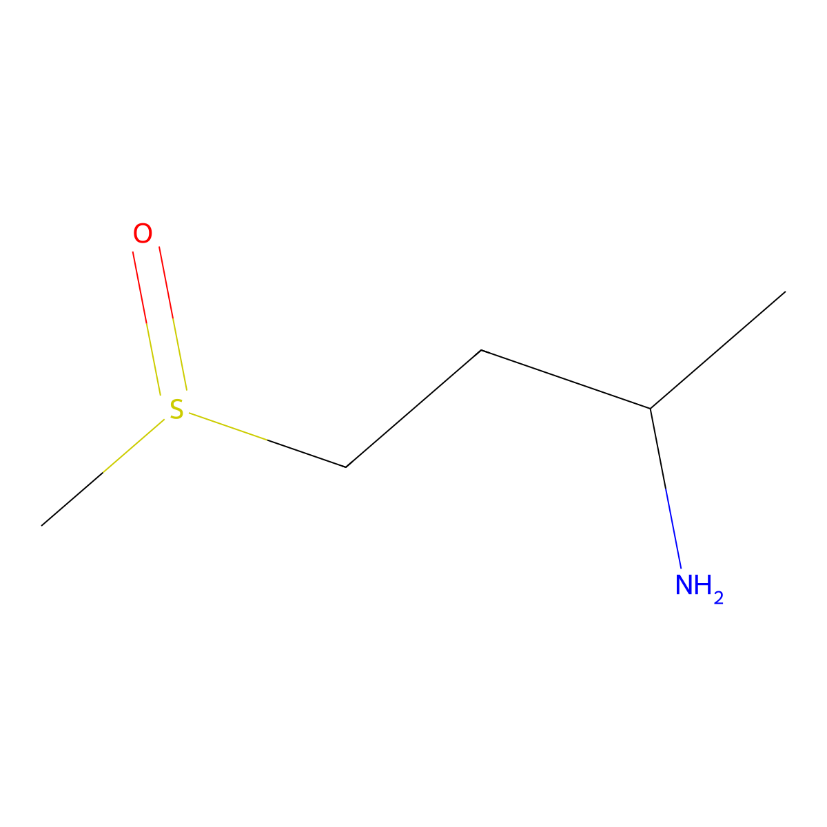 4-Methanesulfinylbutan-2-amine molecular structure, CAS 1342475-45-9