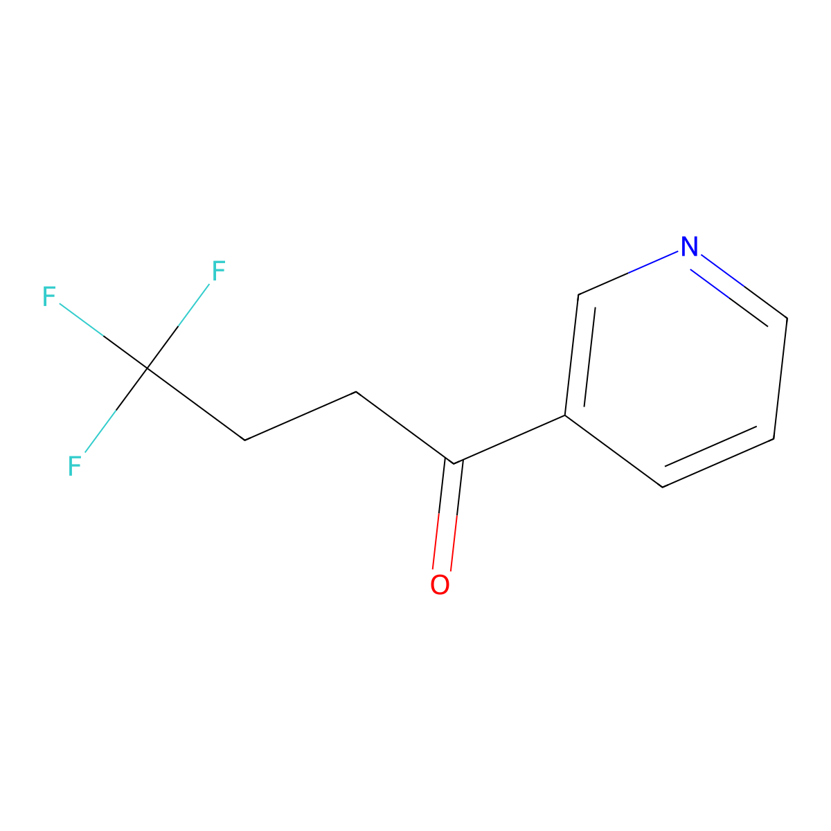 4,4,4-Trifluoro-1-(pyridin-3-yl)butan-1-one molecular structure, CAS 1342477-28-4