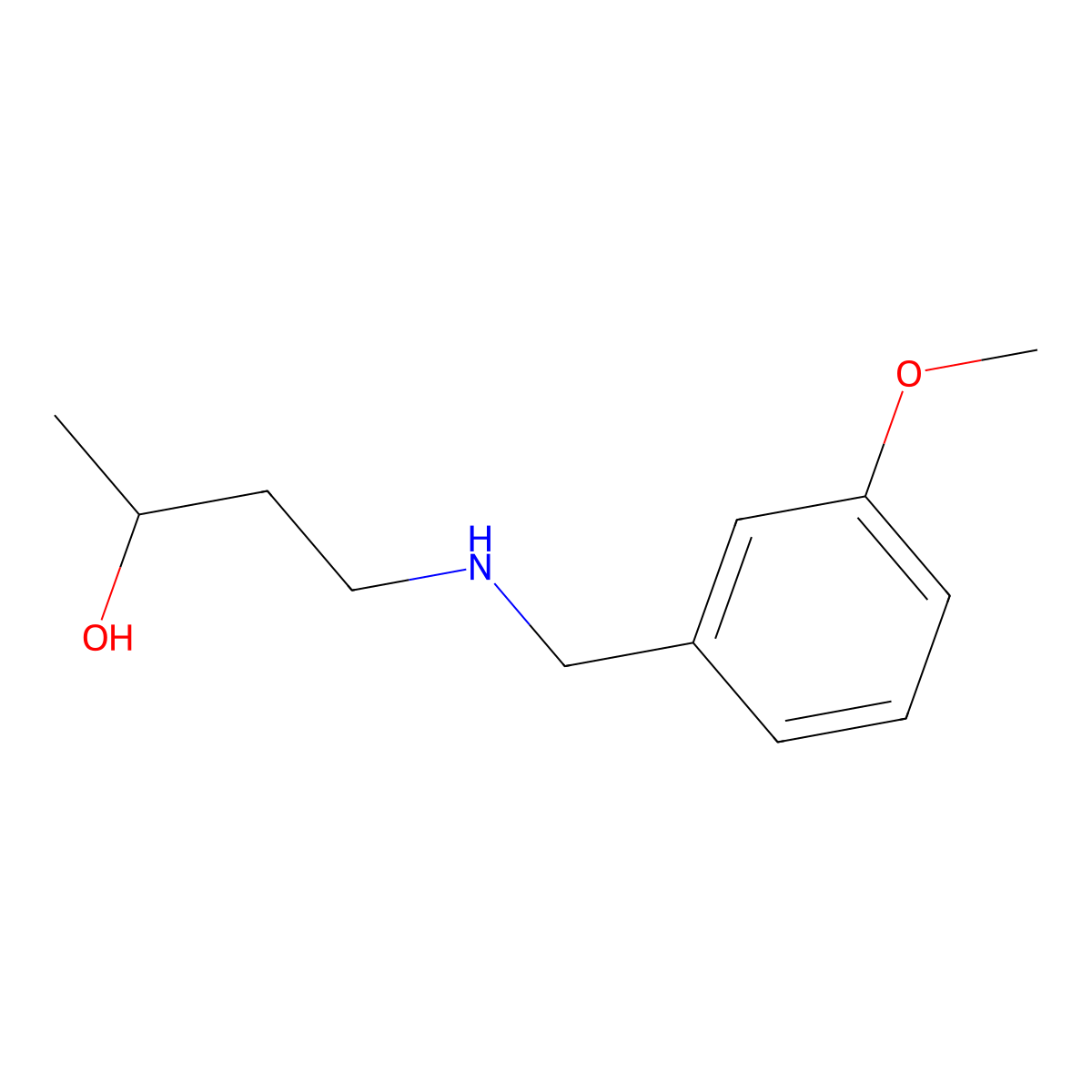 4-{[(3-Methoxyphenyl)methyl]amino}butan-2-ol molecular structure, CAS 1342481-32-6
