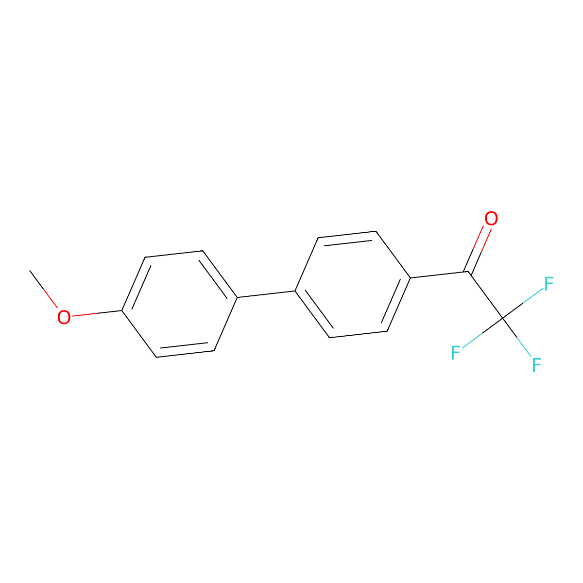 4'-(4-Methoxyphenyl)-2,2,2-trifluoroacetophenone molecular structure, CAS 134249-43-7