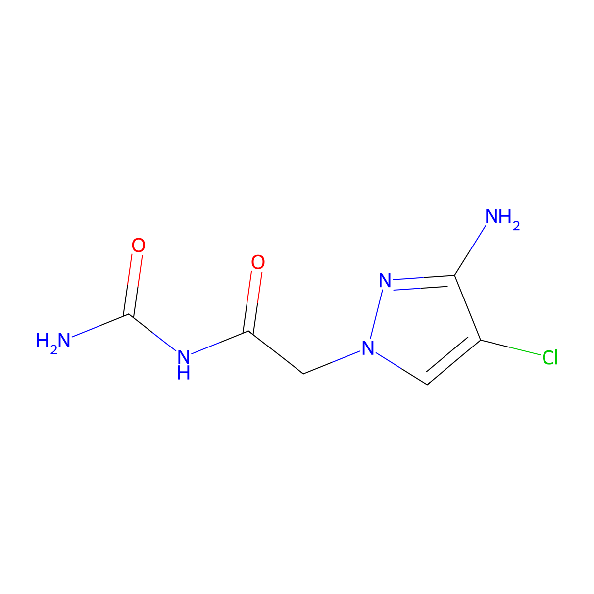 [2-(3-Amino-4-chloro-1H-pyrazol-1-YL)acetyl]urea molecular structure, CAS 1342491-00-2