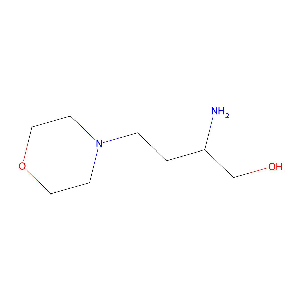 2-Amino-4-morpholinobutan-1-ol molecular structure, CAS 1342492-60-7