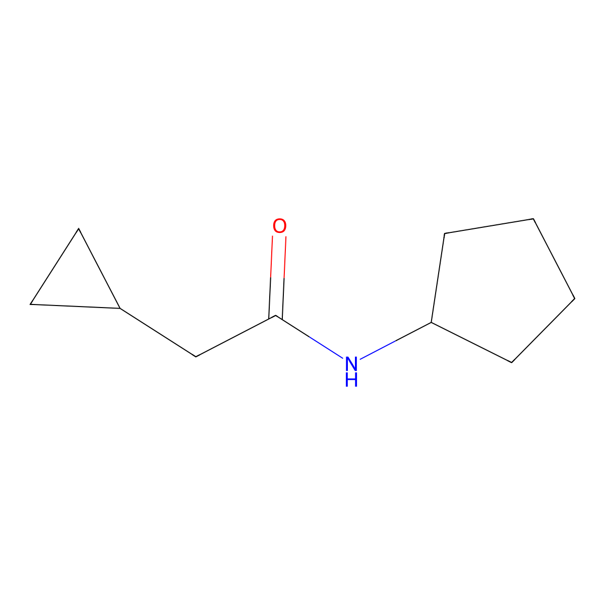 N-cyclopentyl-2-cyclopropylacetamide molecular structure, CAS 1342497-86-2
