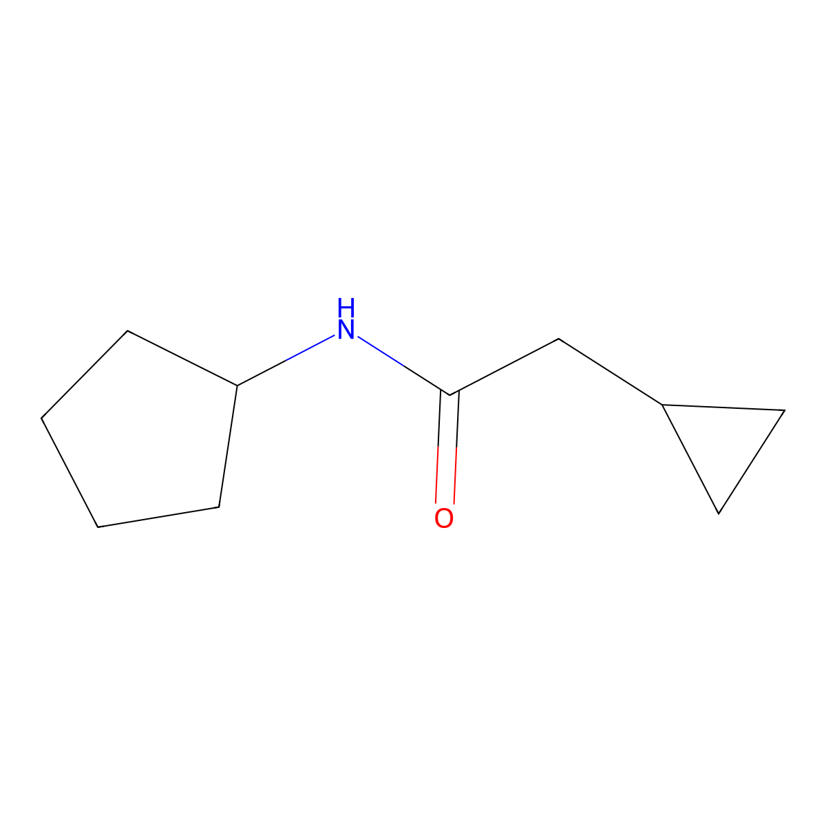 N-cyclopentyl-2-cyclopropylacetamide molecular structure, CAS 1342497-86-2