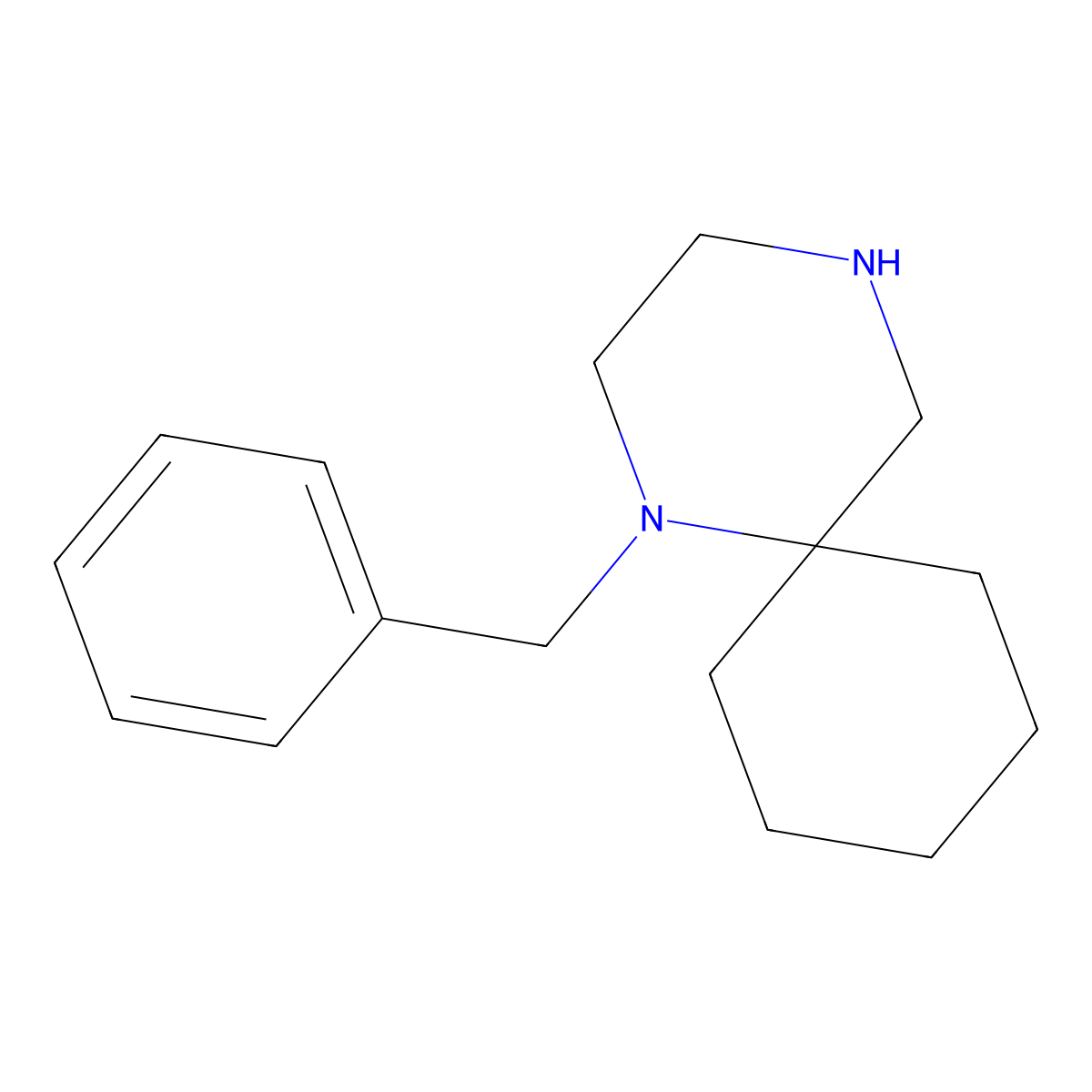 1-Benzyl-1,4-diazaspiro[5.5]undecane molecular structure, CAS 1342502-29-7