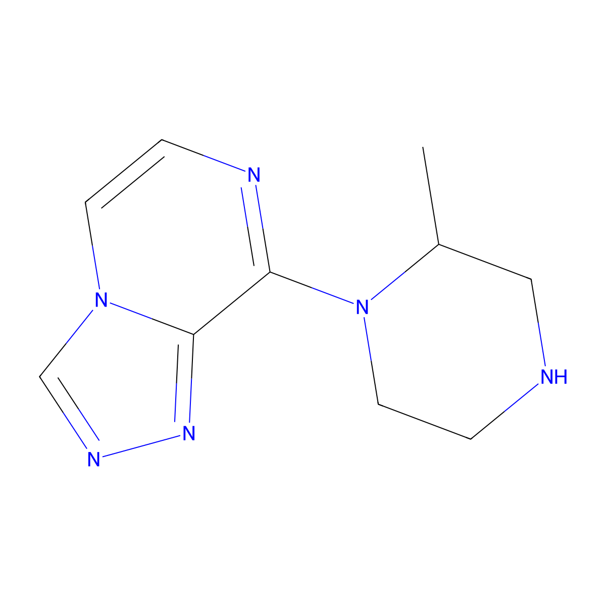 2-Methyl-1-{[1,2,4]triazolo[4,3-a]pyrazin-8-yl}piperazine molecular structure, CAS 1342502-41-3