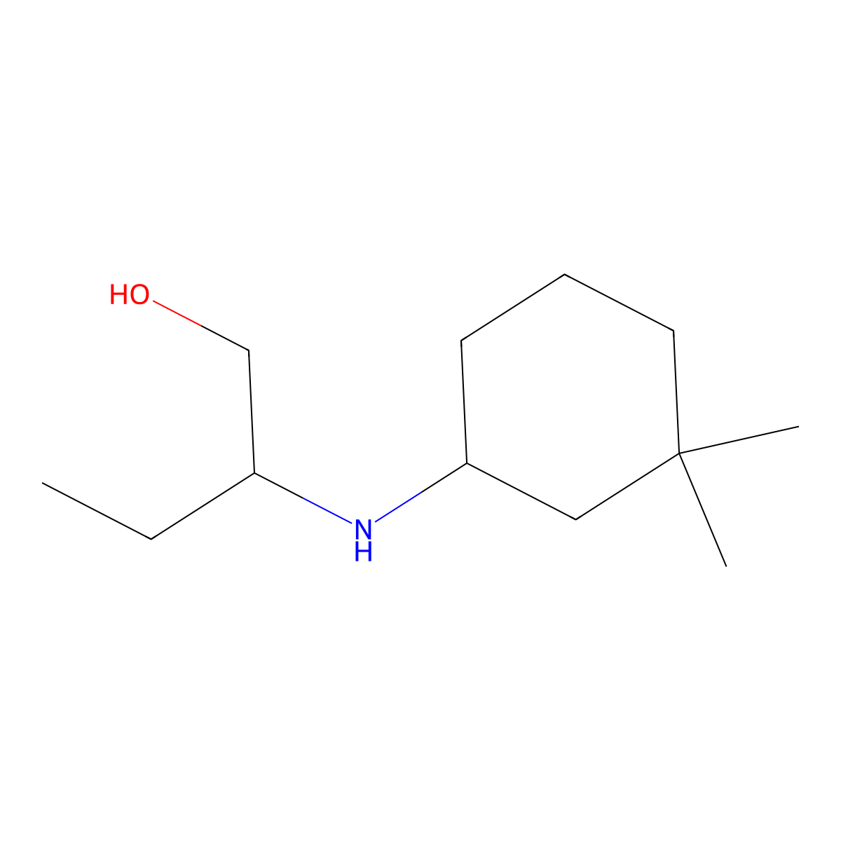 2-[(3,3-Dimethylcyclohexyl)amino]butan-1-ol molecular structure, CAS 1342503-03-0