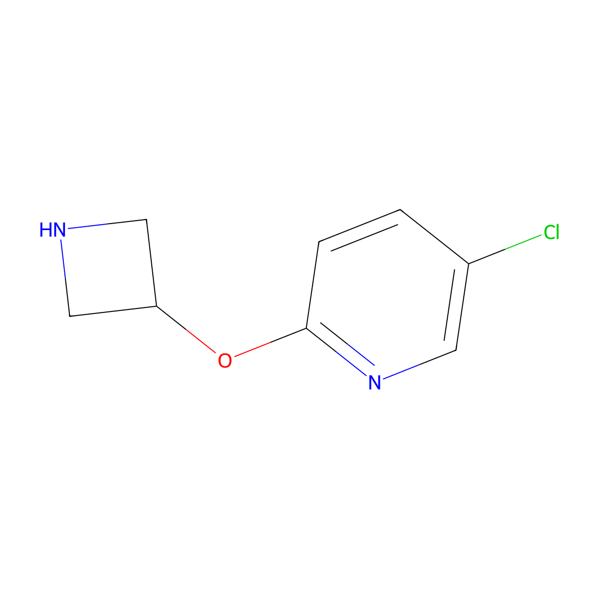 2-(Azetidin-3-yloxy)-5-chloropyridine molecular structure, CAS 1342506-37-9