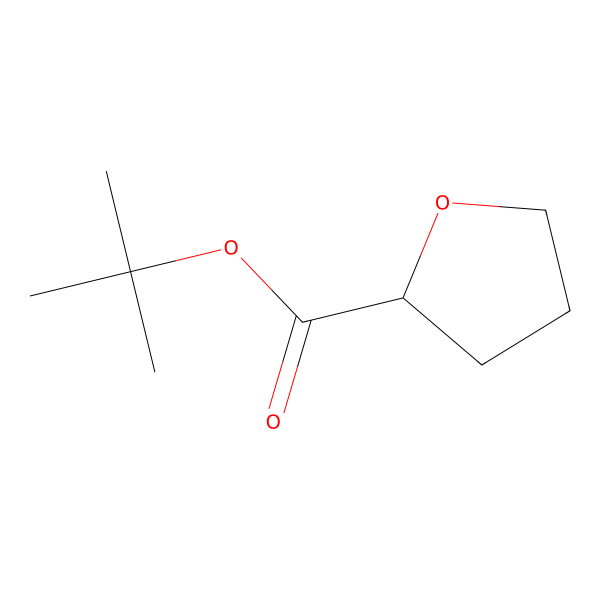 Tert-butyl oxolane-2-carboxylate molecular structure, CAS 1342514-34-4
