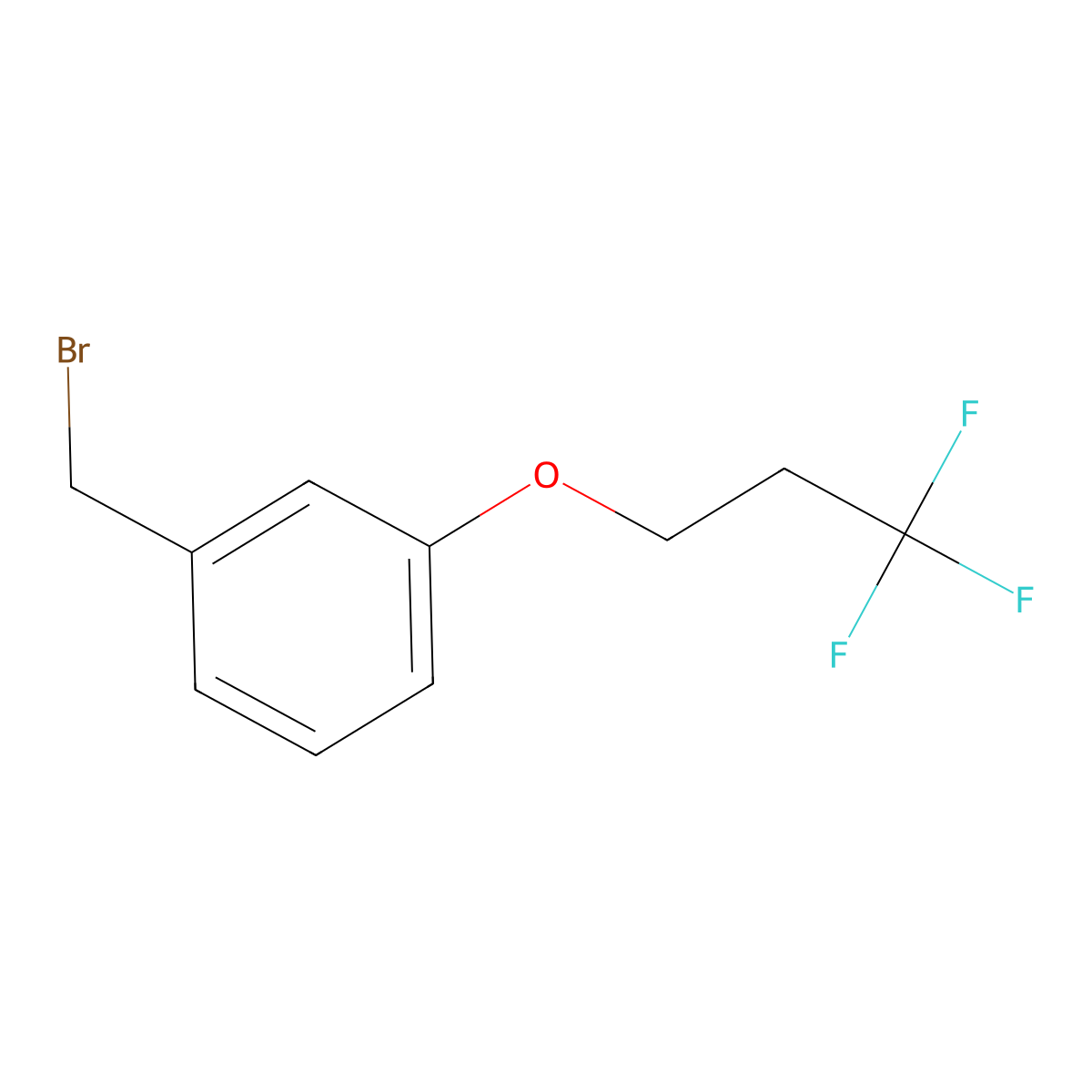 1-(Bromomethyl)-3-(3,3,3-trifluoropropoxy)benzene molecular structure, CAS 1342516-13-5