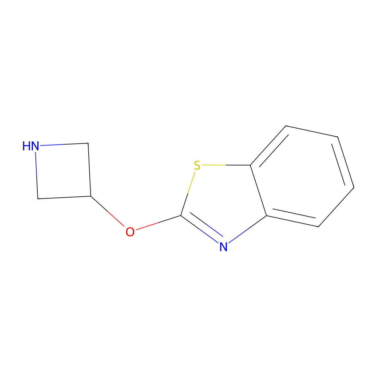 2-(Azetidin-3-yloxy)-1,3-benzothiazole molecular structure, CAS 1342518-68-6