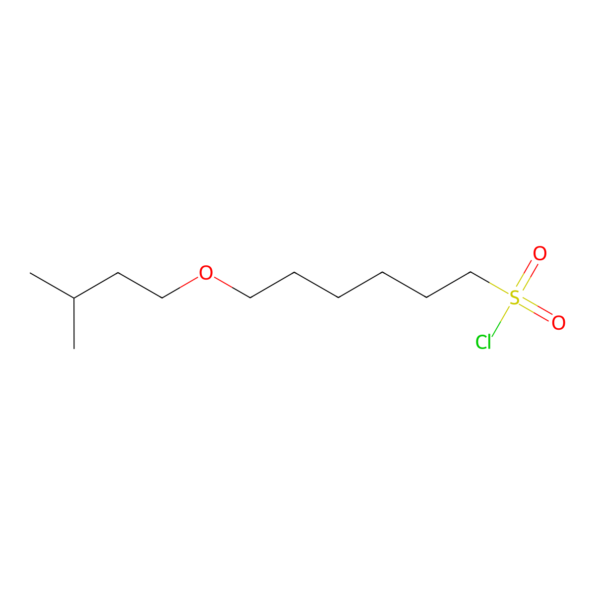 6-(Isopentyloxy)hexane-1-sulfonyl chloride molecular structure, CAS 1342529-27-4