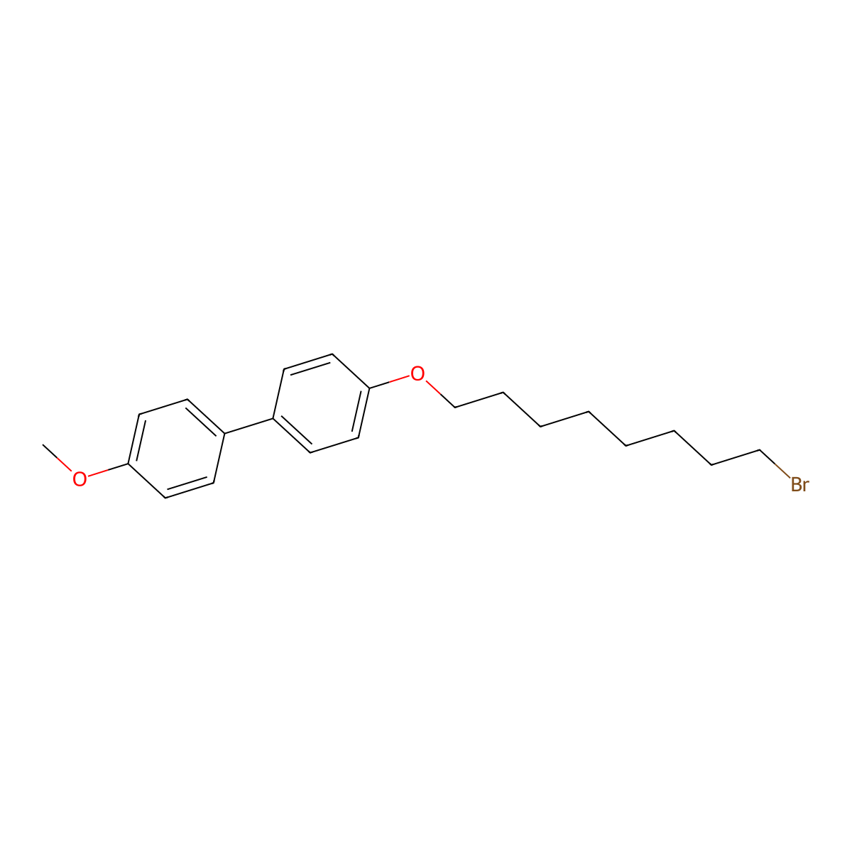 4-[(8-Bromooctyl)oxy]-4'-methoxy-1,1'-biphenyl molecular structure, CAS 134253-99-9