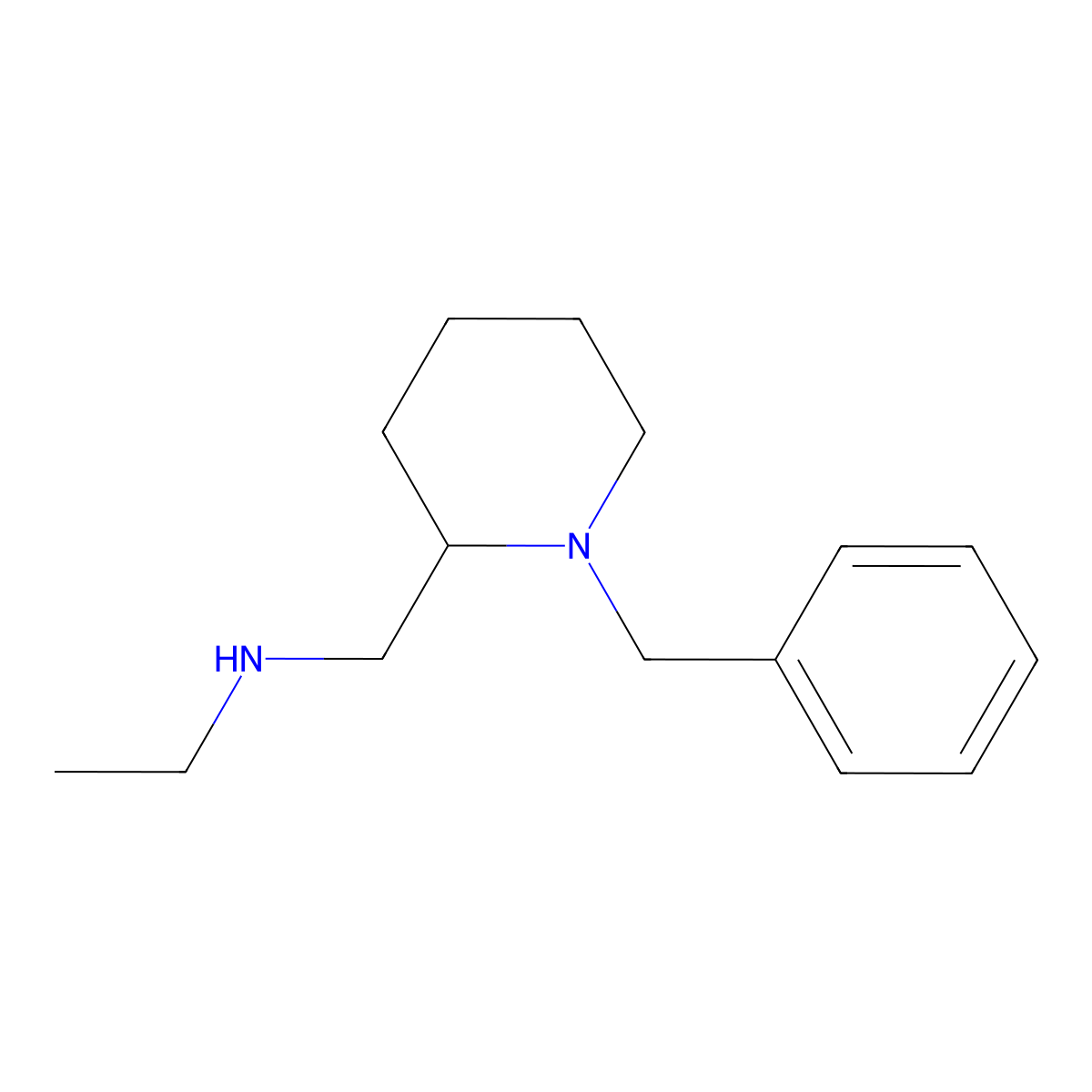 (1-Benzyl-piperidin-2-ylmethyl)-ethyl-amine molecular structure, CAS 1342536-17-7
