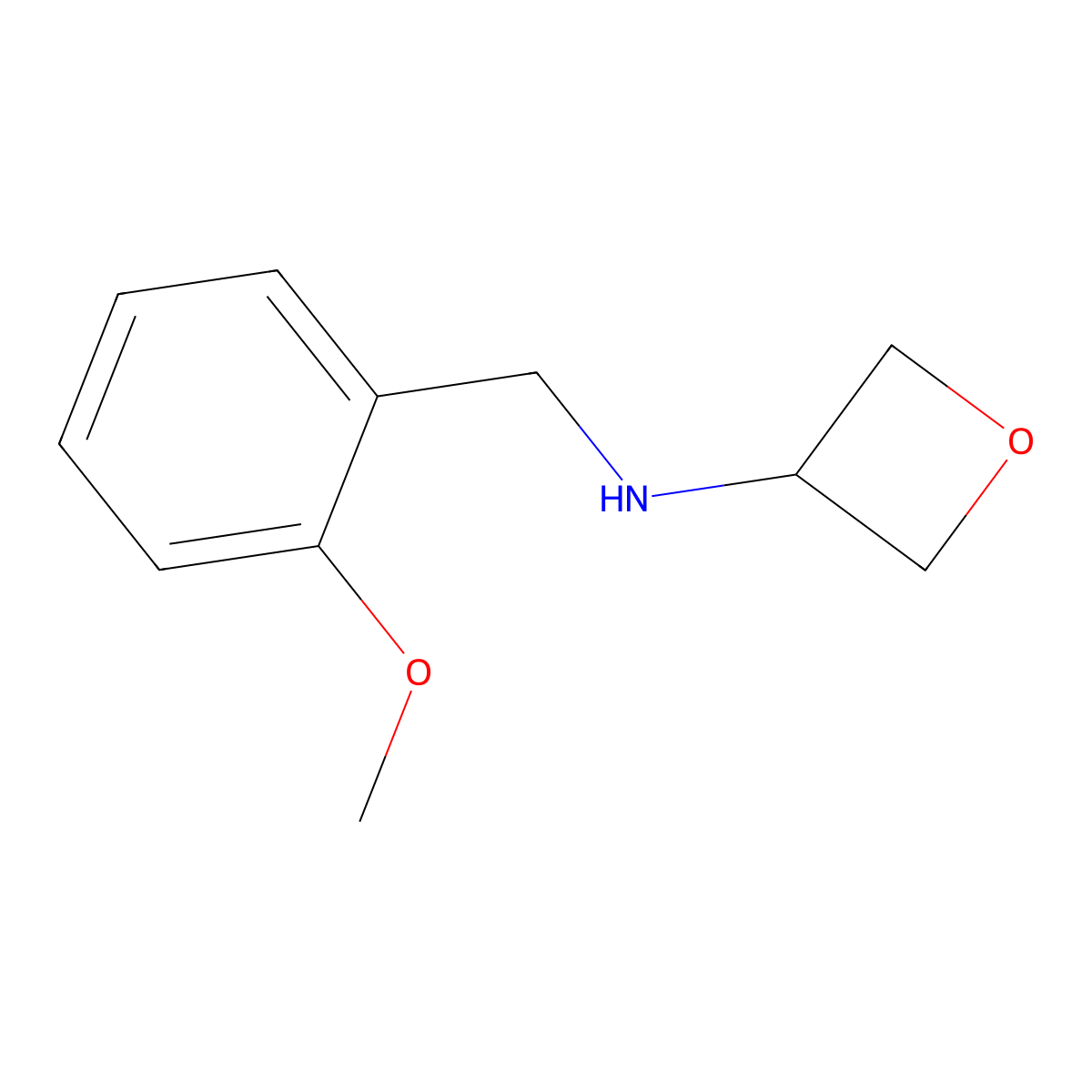 N-(2-Methoxybenzyl)oxetan-3-amine molecular structure, CAS 1342537-88-5