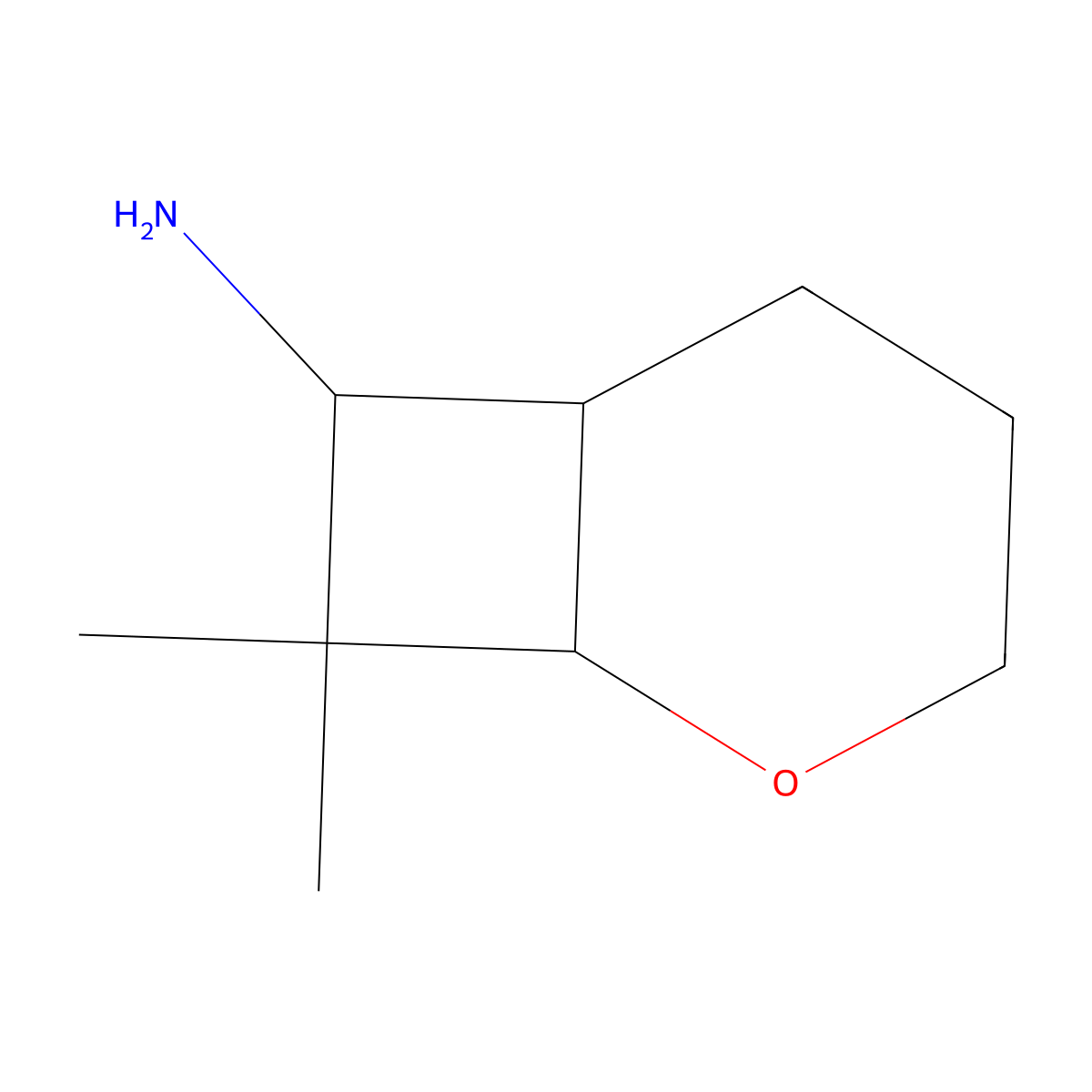 8,8-Dimethyl-2-oxabicyclo(4.2.0)octan-7-amine molecular structure, CAS 1342540-54-8