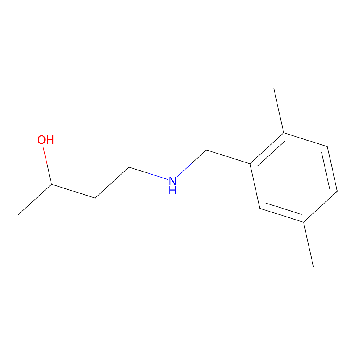 4-{[(2,5-Dimethylphenyl)methyl]amino}butan-2-ol molecular structure, CAS 1342543-41-2