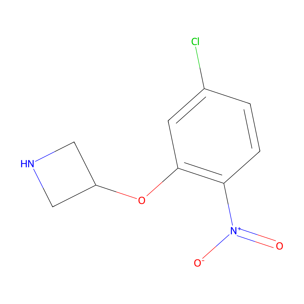 3-(5-Chloro-2-nitrophenoxy)azetidine molecular structure, CAS 1342551-36-3
