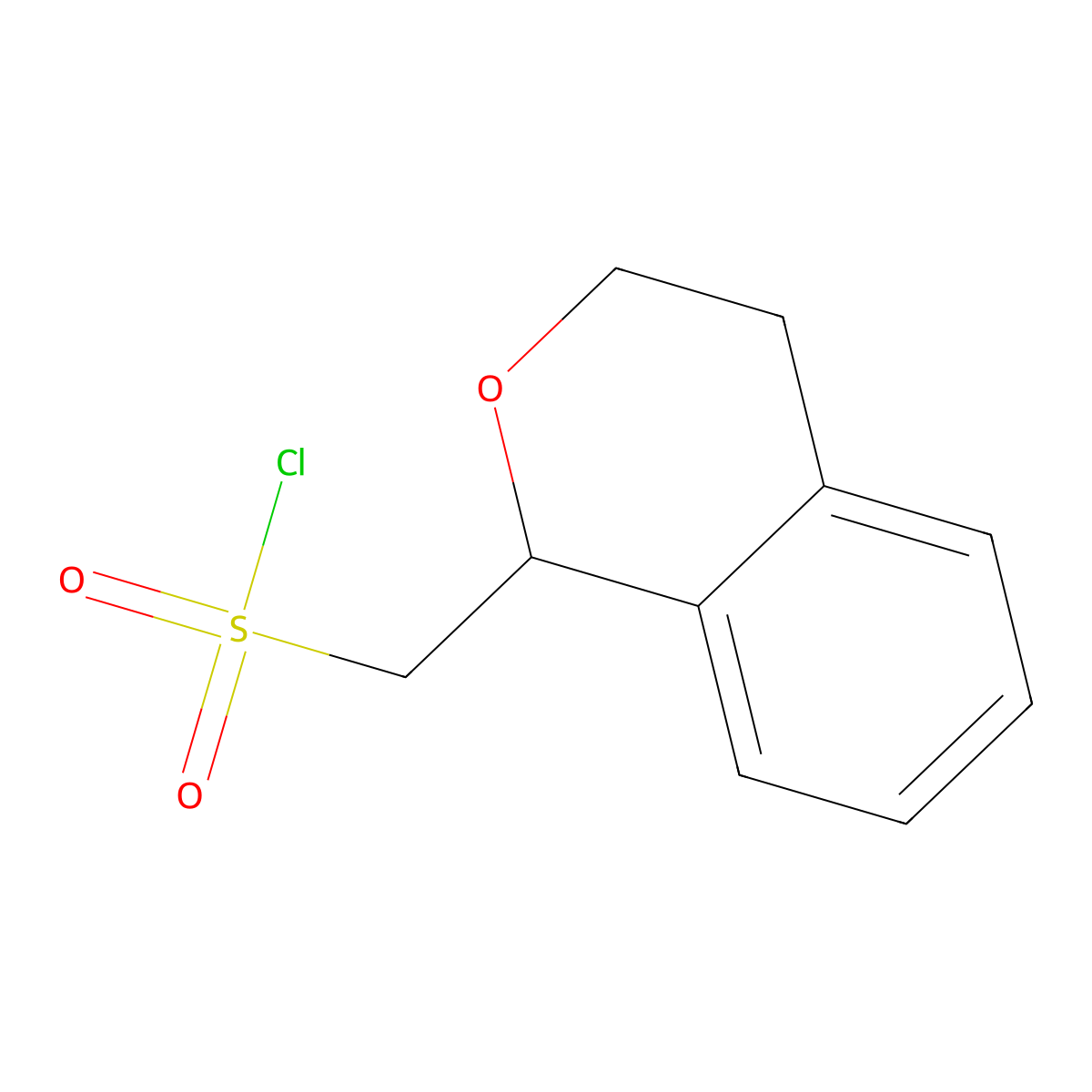Isochroman-1-ylmethanesulfonyl chloride molecular structure, CAS 1342552-22-0