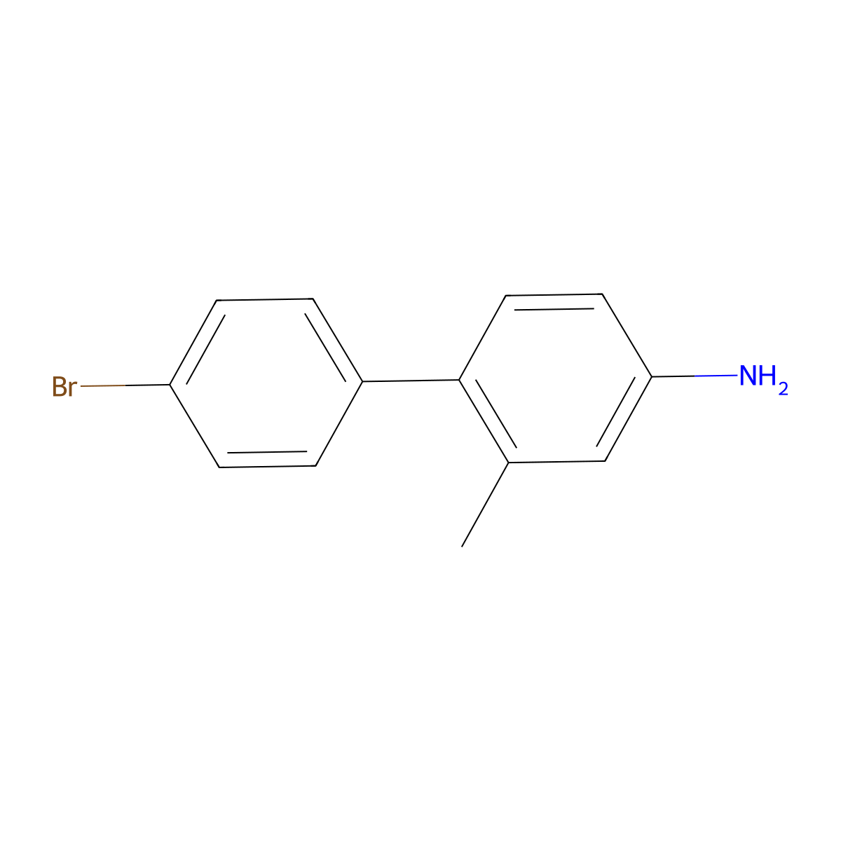 4-(4-Bromophenyl)-3-methylaniline molecular structure, CAS 1342565-88-1