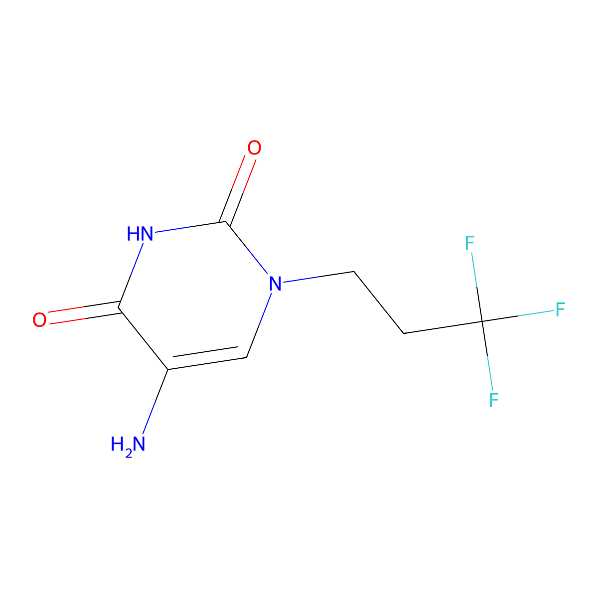 5-Amino-1-(3,3,3-trifluoropropyl)pyrimidine-2,4(1h,3h)-dione molecular structure, CAS 1342568-38-0