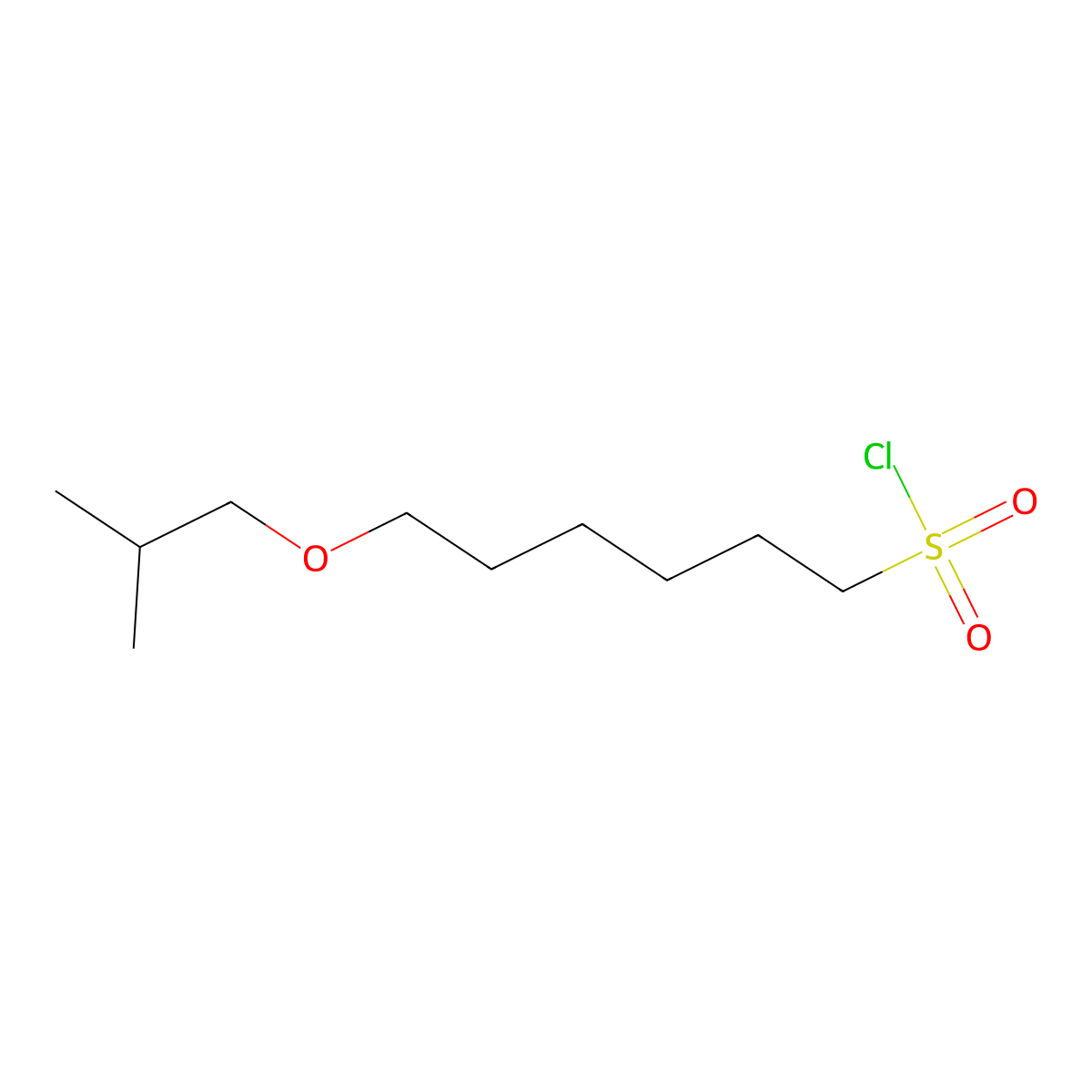 6-Isobutoxyhexane-1-sulfonyl chloride molecular structure, CAS 1342577-51-8