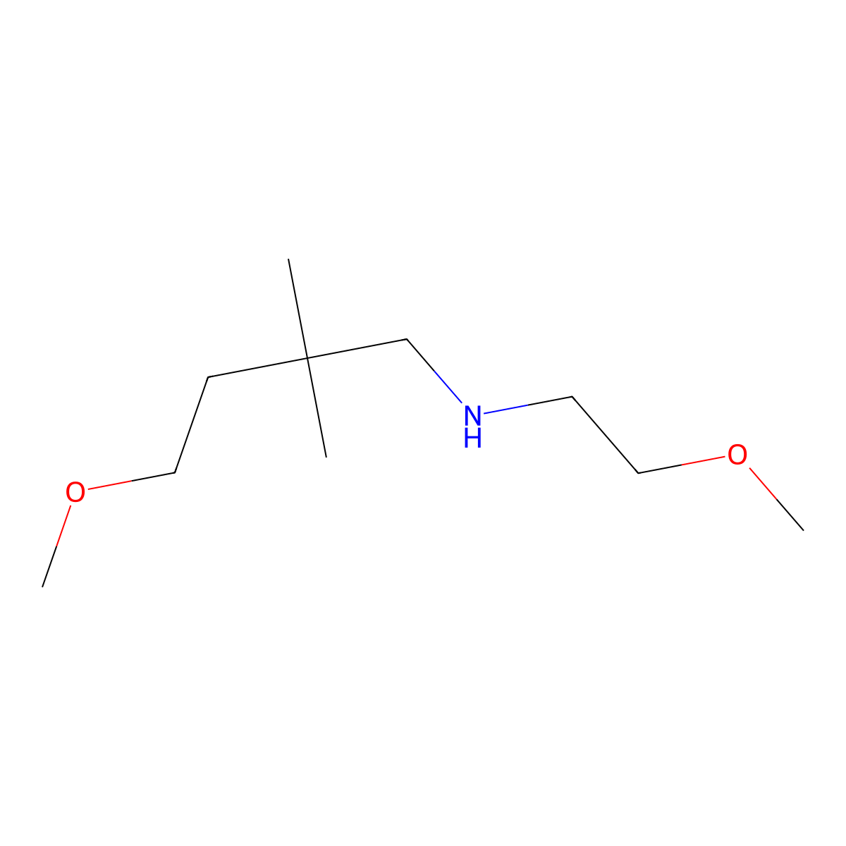 (4-Methoxy-2,2-dimethylbutyl)(2-methoxyethyl)amine molecular structure, CAS 1342578-05-5