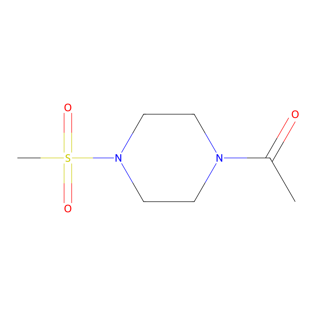 1-[4-(Methylsulfonyl)piperazin-1-Yl]ethan-1-One molecular structure, CAS 1342578-40-8