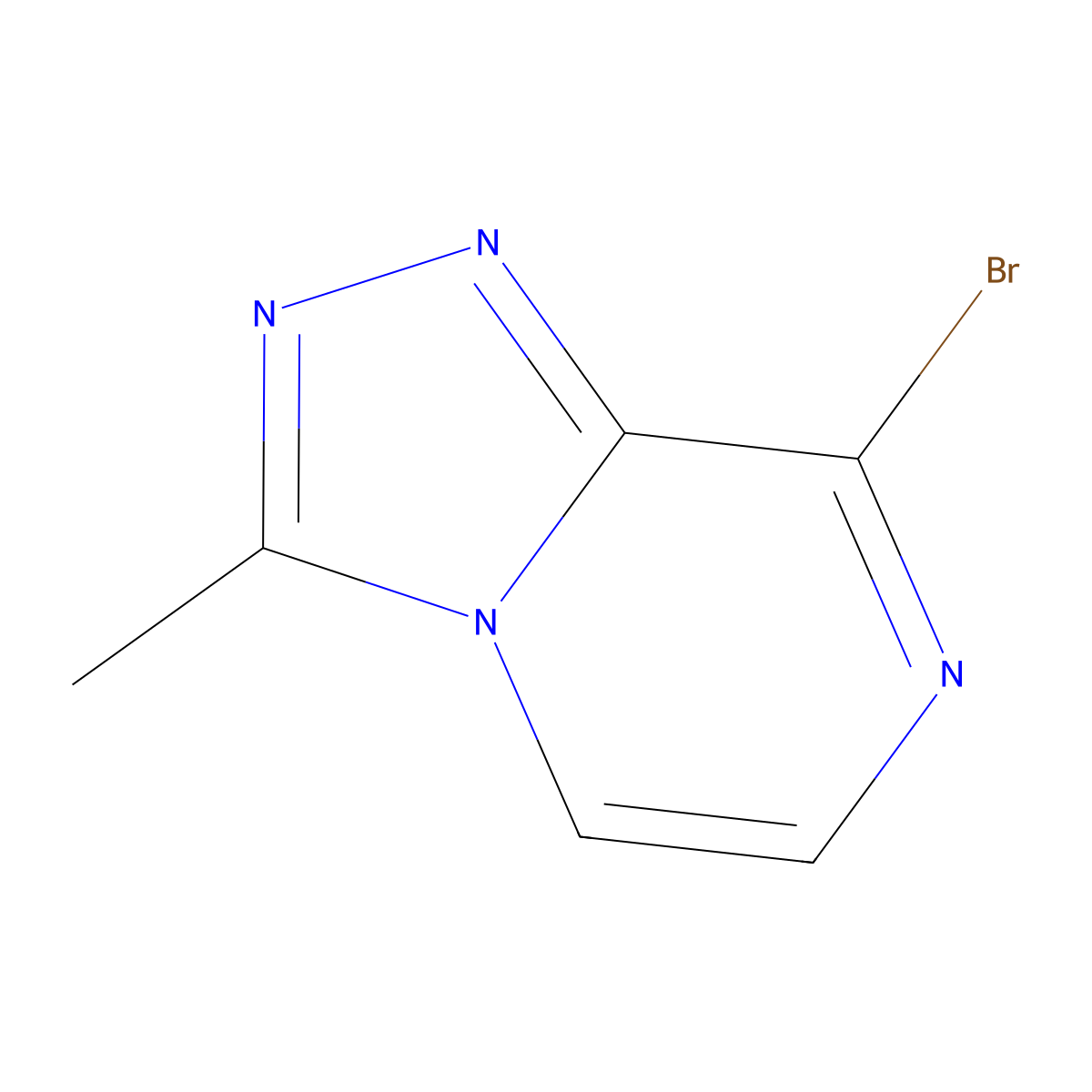 8-Bromo-3-methyl-[1,2,4]triazolo[4,3-a]pyrazine molecular structure, CAS 1342583-98-5