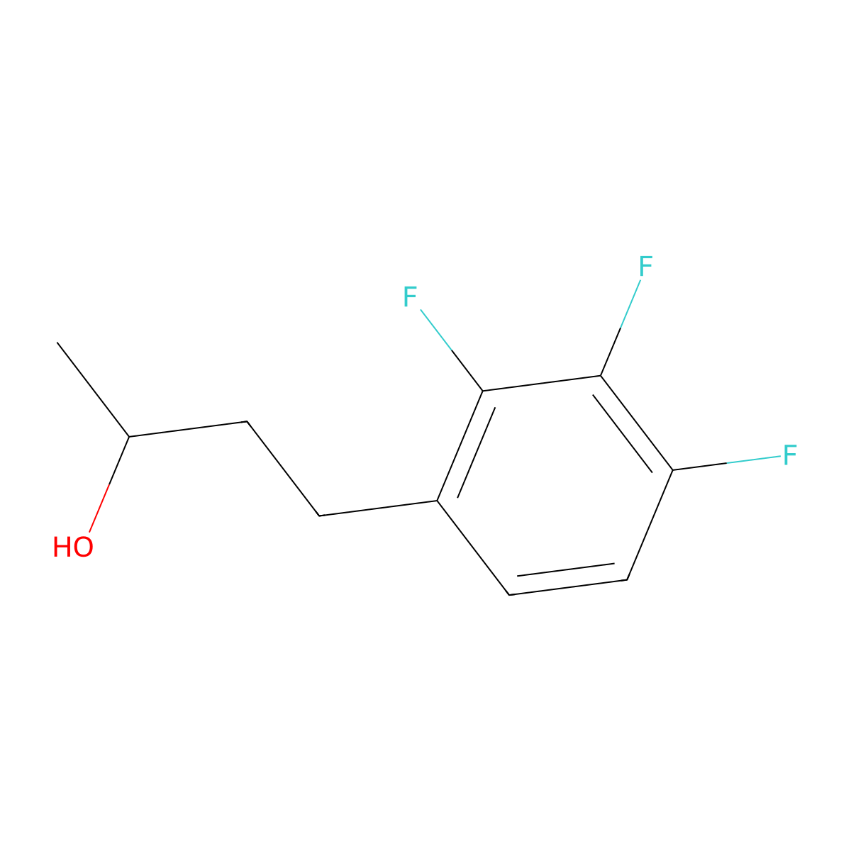 4-(2,3,4-Trifluorophenyl)butan-2-ol molecular structure, CAS 1342584-13-7