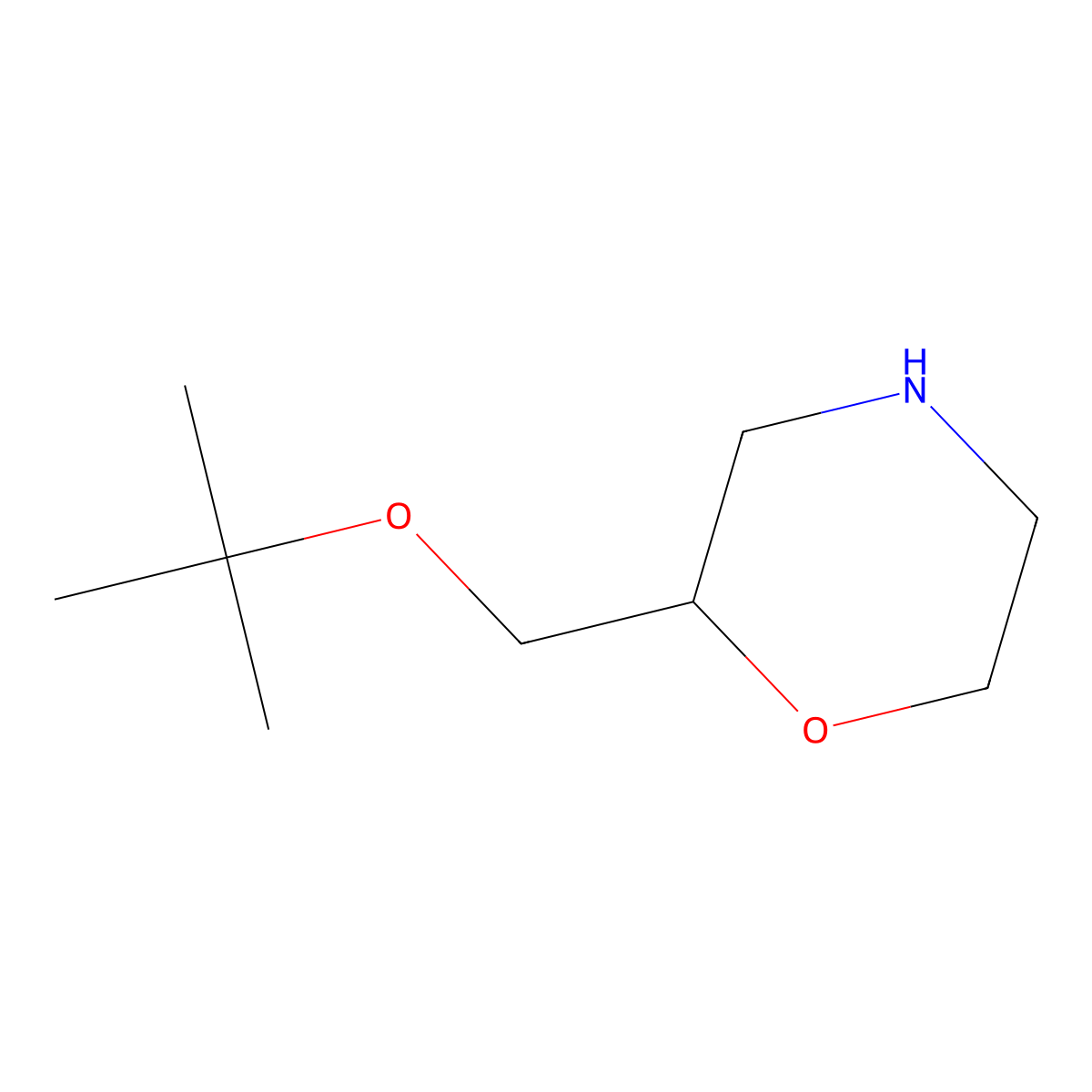 2-(Tert-butoxymethyl)morpholine molecular structure, CAS 1342594-72-2