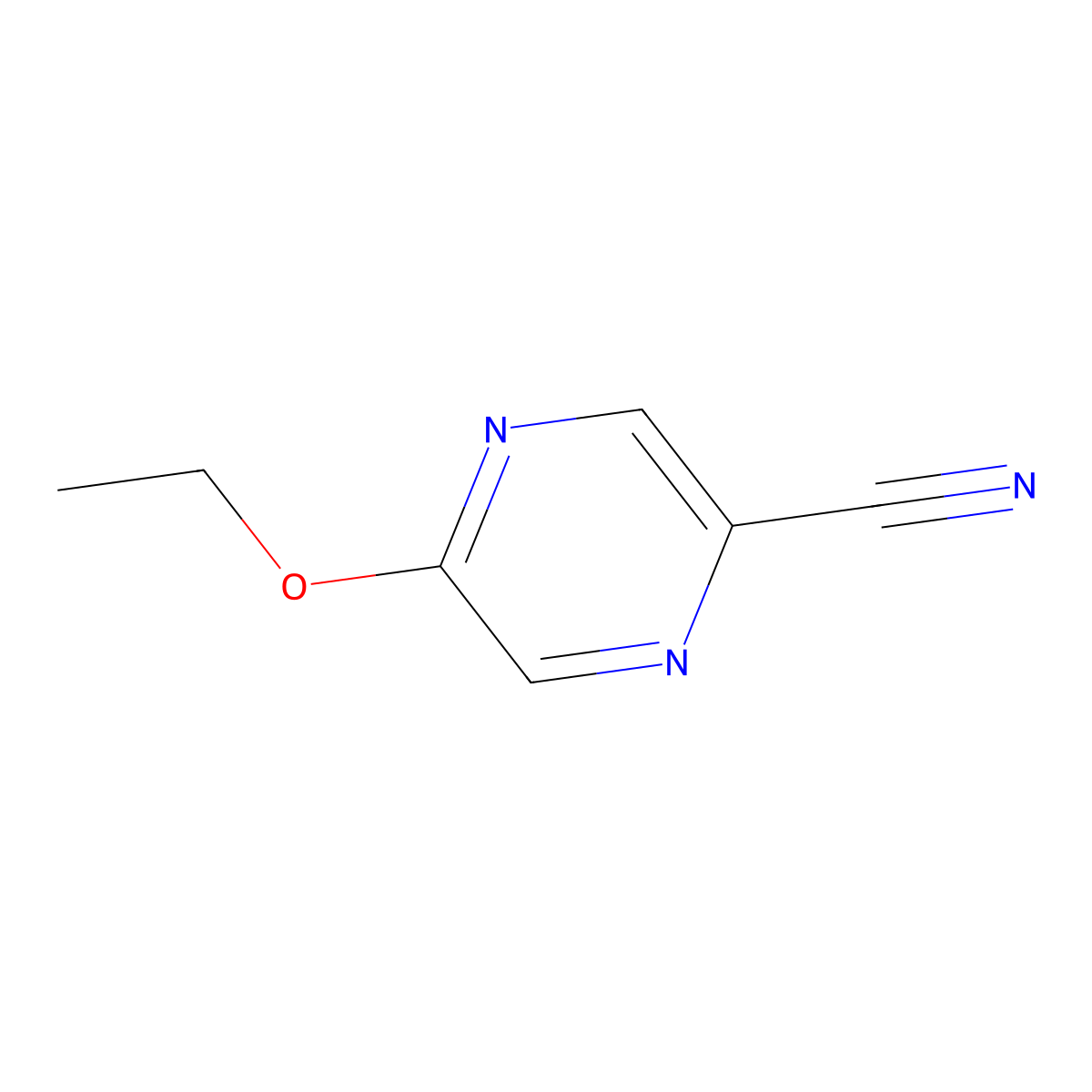 5-Ethoxypyrazine-2-carbonitrile molecular structure, CAS 1342594-75-5
