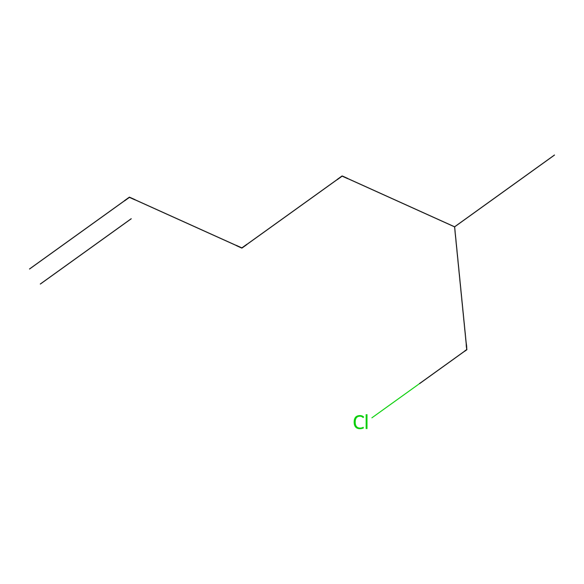 6-Chloro-5-methylhex-1-ene molecular structure, CAS 1342612-45-6