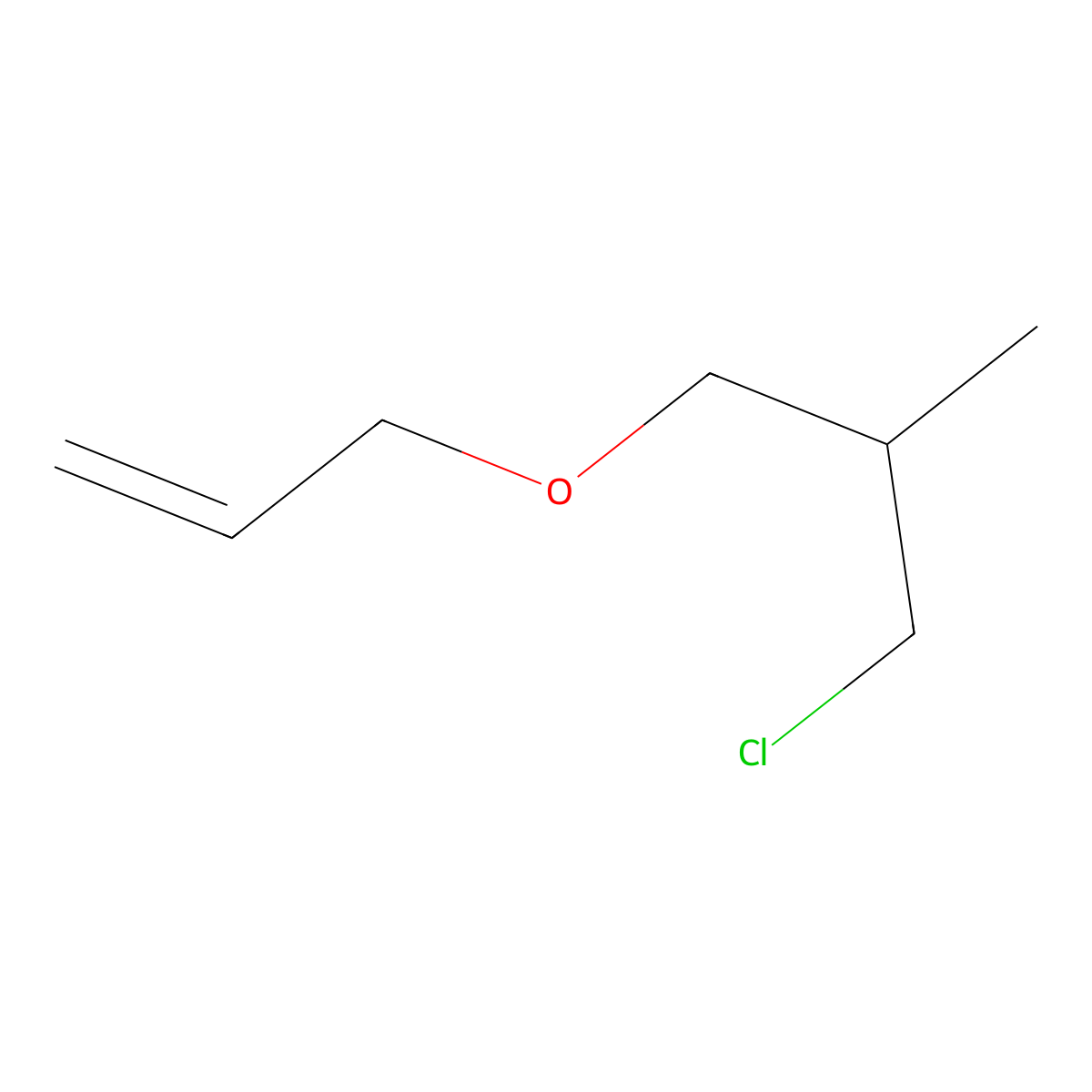 3-(3-Chloro-2-methylpropoxy)prop-1-ene molecular structure, CAS 1342615-14-8