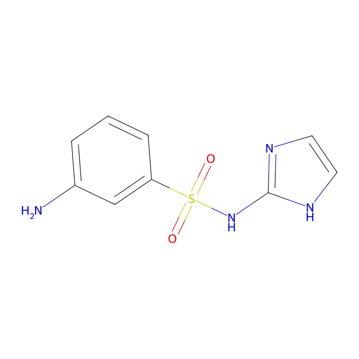 3-Amino-N-(1H-imidazol-2-YL)benzene-1-sulfonamide molecular structure, CAS 1342616-05-0
