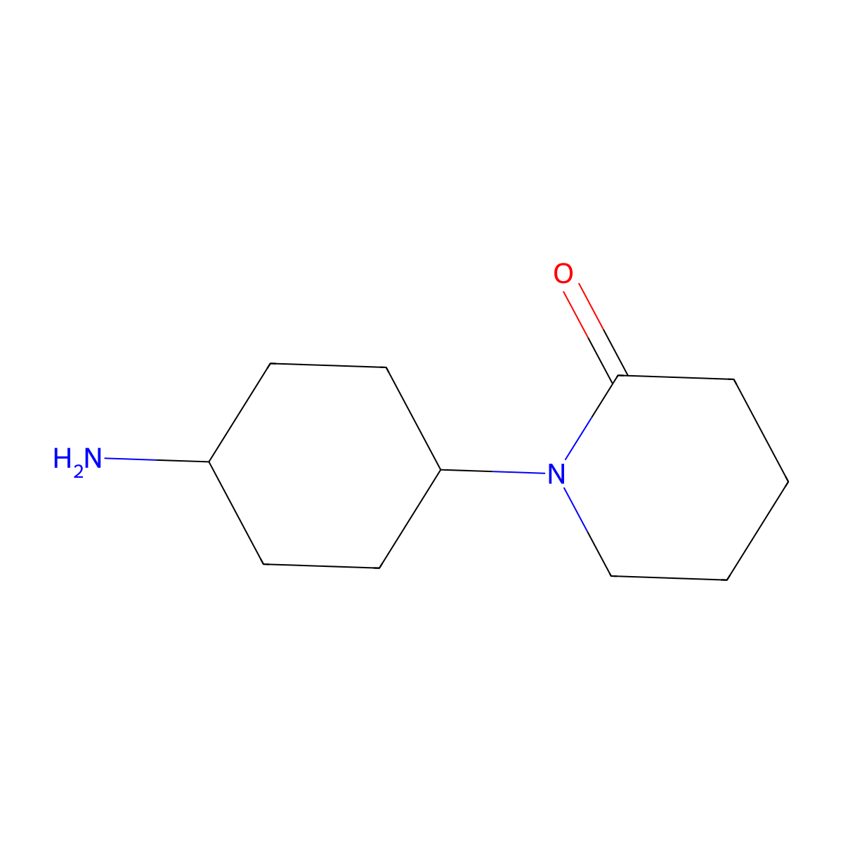 1-(4-Aminocyclohexyl)piperidin-2-one molecular structure, CAS 1342619-64-0